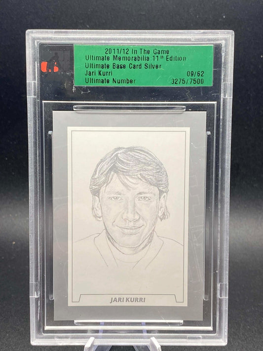 2011 IN THE GAME ULTIMATE MEMORABILIA JARI KURRI BASE CARD SILVER /62