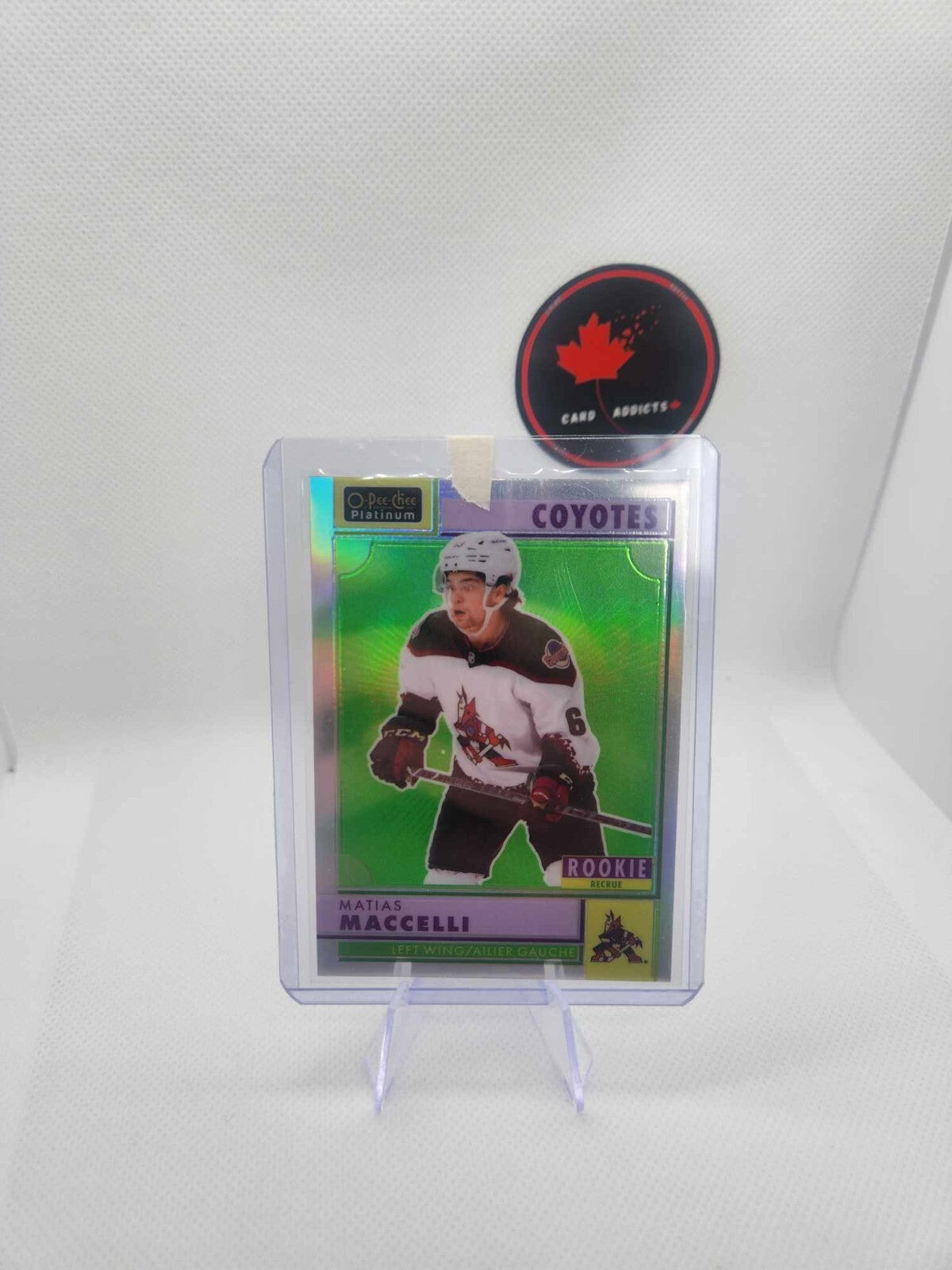 MATIAS MACCELLI RC 2022-23 O-Pee-Chee Platinum Hky RETRO RC RAINBOW #R-85 MINT