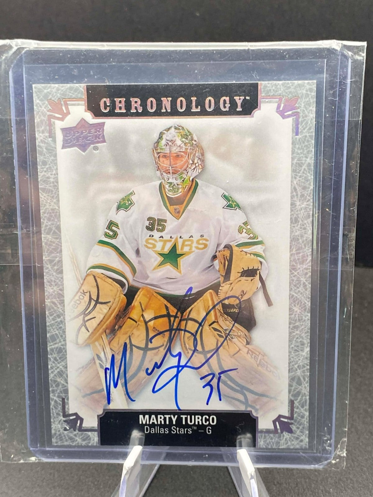 2018-19 Upper Deck Chronology Franchise History Auto #FH-DA-MT Marty Turco