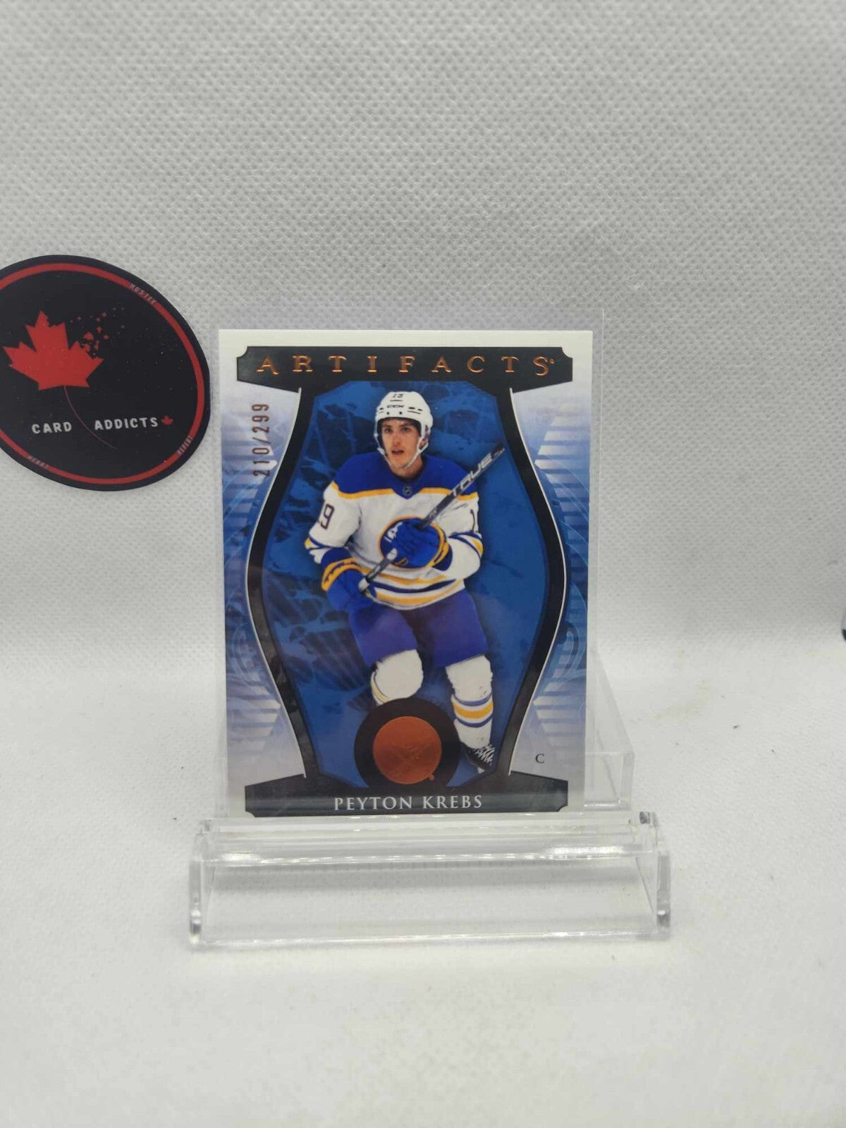 2023-24 UD Artifacts Hockey Peyton Krebs Copper /299 Card #72