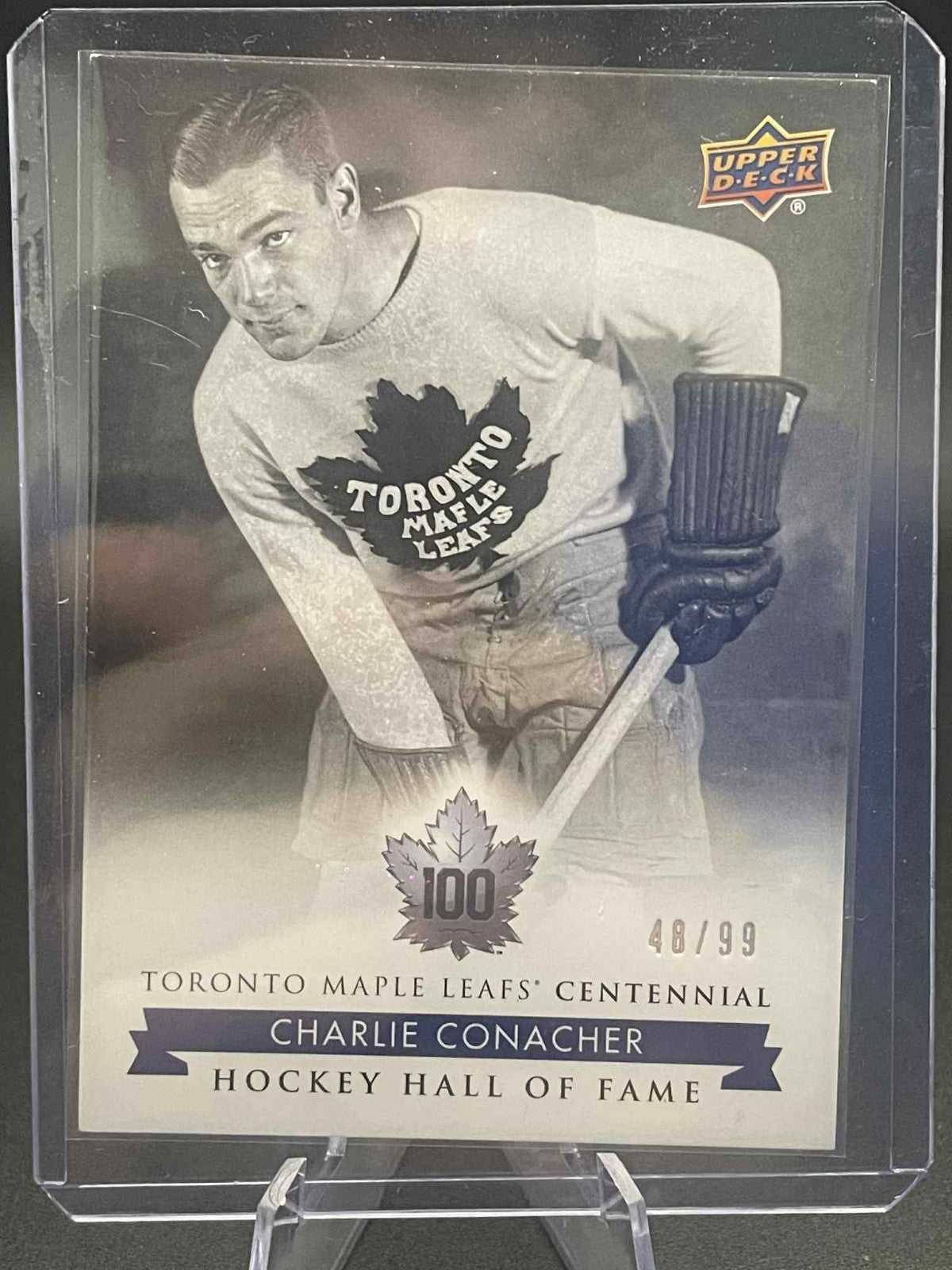 2017 UD Maple Leafs Centennial Hall of Fame #153 Charlie Conacher Exclusives /99