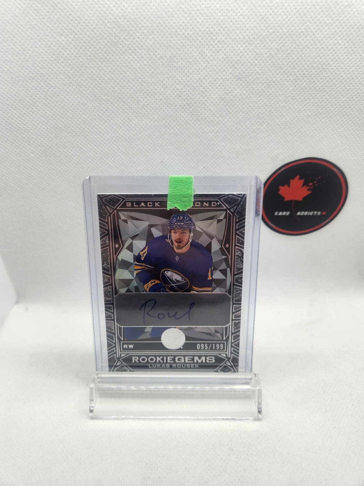 Lukas Rousek 2023-24 UD Black Diamond Rookie Gems Auto /199 RG-LR