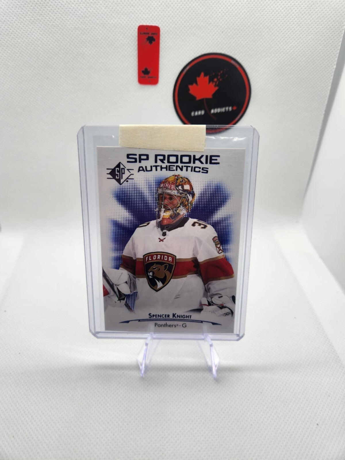 Spencer Knight, Florida Panthers 2021-22 SP Rookie Authentics blue #110