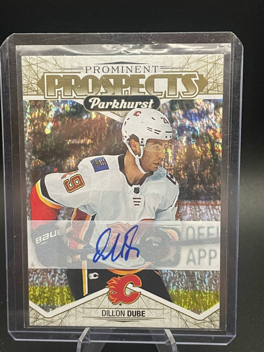 2018-19 UD Parkhurst Prominent Prospects Gold Autographs Auto #PP-13 Dillon Dube