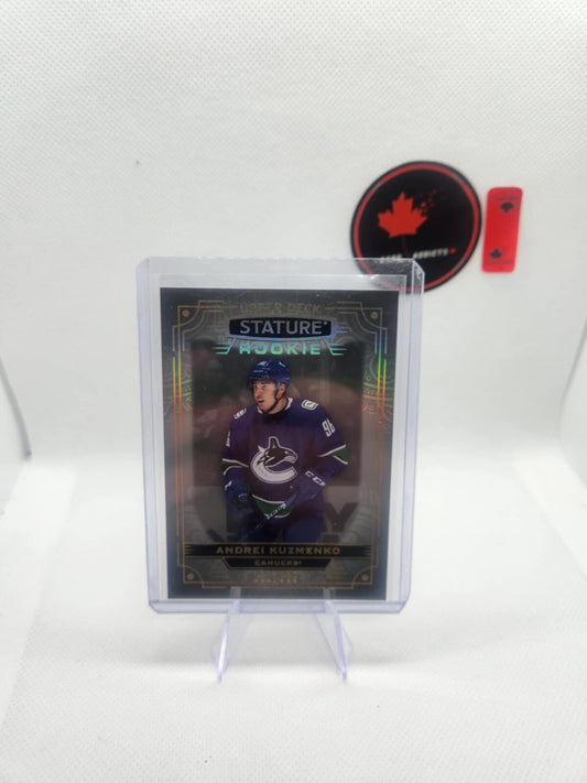 2022-23 Upper Deck Stature #186 Andrei Kuzmenko Rookie /399 Vancouver Canucks