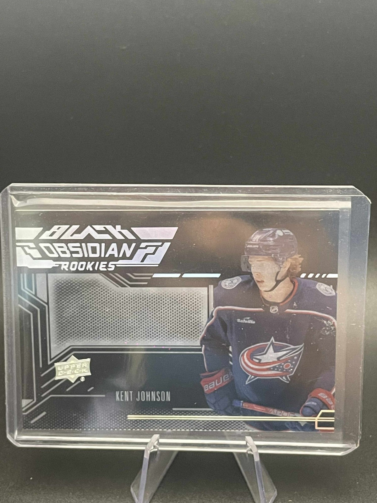 2022-23 SPx UD Black Obsidian Rookie Kent Johnson #ORS-KJ