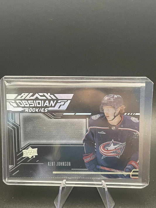 2022-23 SPx UD Black Obsidian Rookie Kent Johnson #ORS-KJ