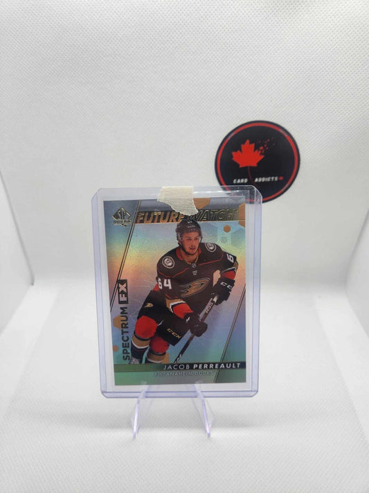 2022-23 SP Authentic Future Watch Spectrum FX #S75 Jacob Perreault RC