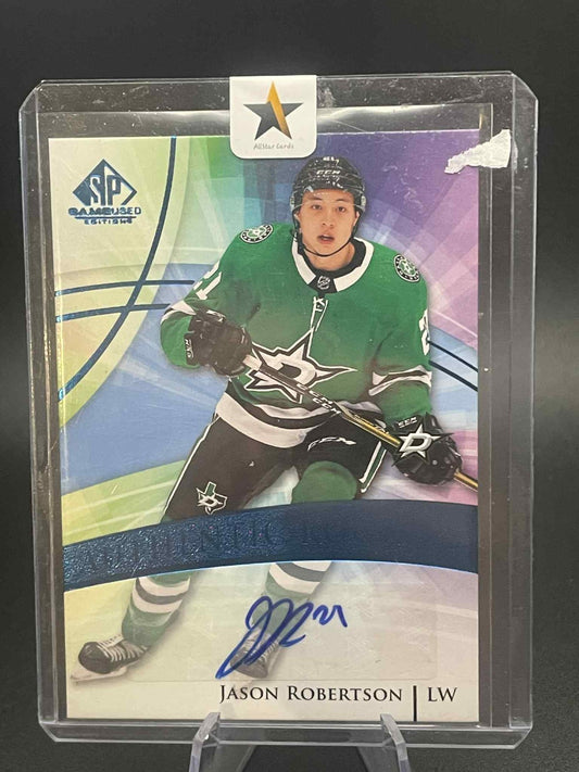 2021-22 SP Game Used Authentic Rookies Auto #146 JASON ROBERTSON DALLAS STARS