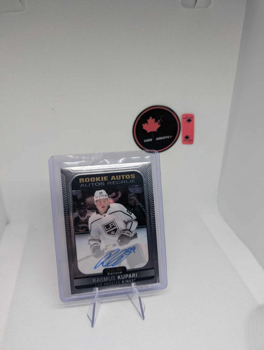 Rasmus Kupari 2021-22 UD OPC Platinum Rookie Auto #R-RK Los Angeles Kings / Jets