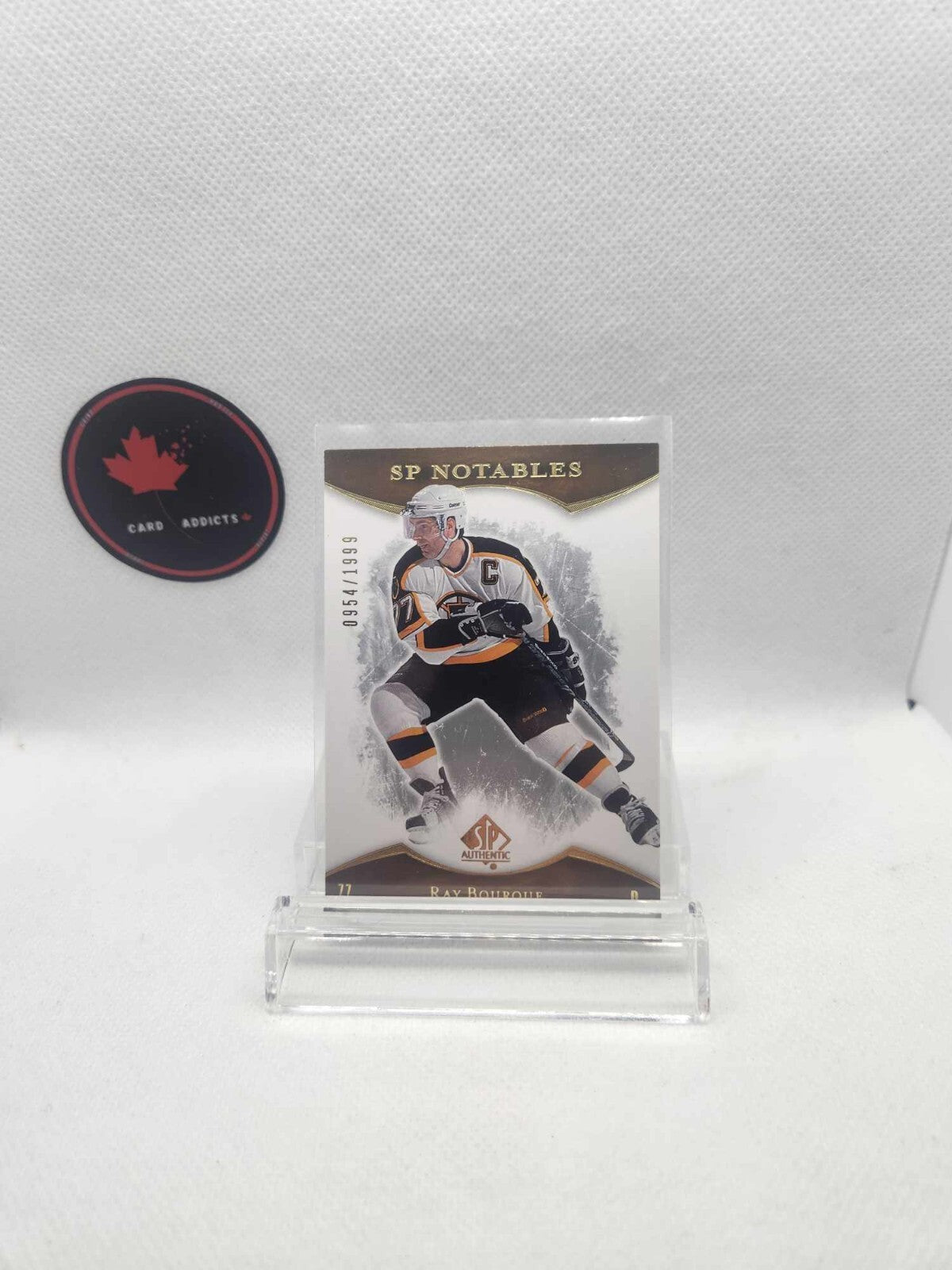 2007-08 SP AUTHENTIC SP NOTABLES #158 RAY BOURQUE /1999