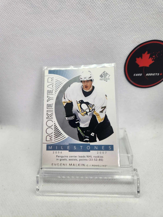 2017-18 SP Authentic Rookie Year Milestones Evgeni Malkin Pittsburgh Penguins