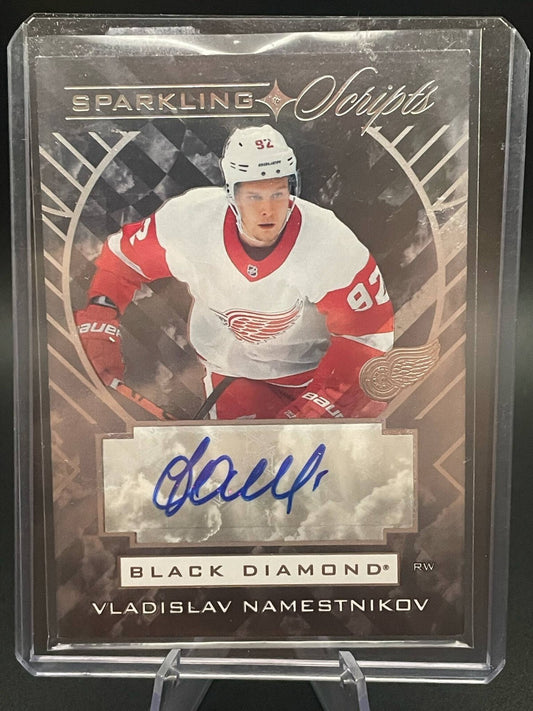 Vladislav Namestnikov Sparkling Scripts Auto SC-VN 2021-22 Black Diamond