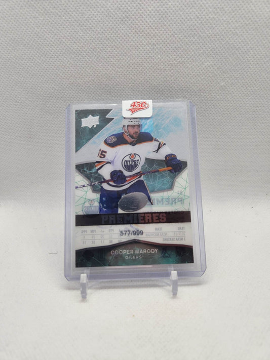 2018-19 Upper Deck Ice Cooper Marody Ice Premieres Rookie Card /999 Edmonton RC