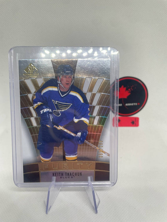 2021-22 Sp Game Used Keith Tkachuk Purity /150 Gold #P-52 Legend St.Louis Blues