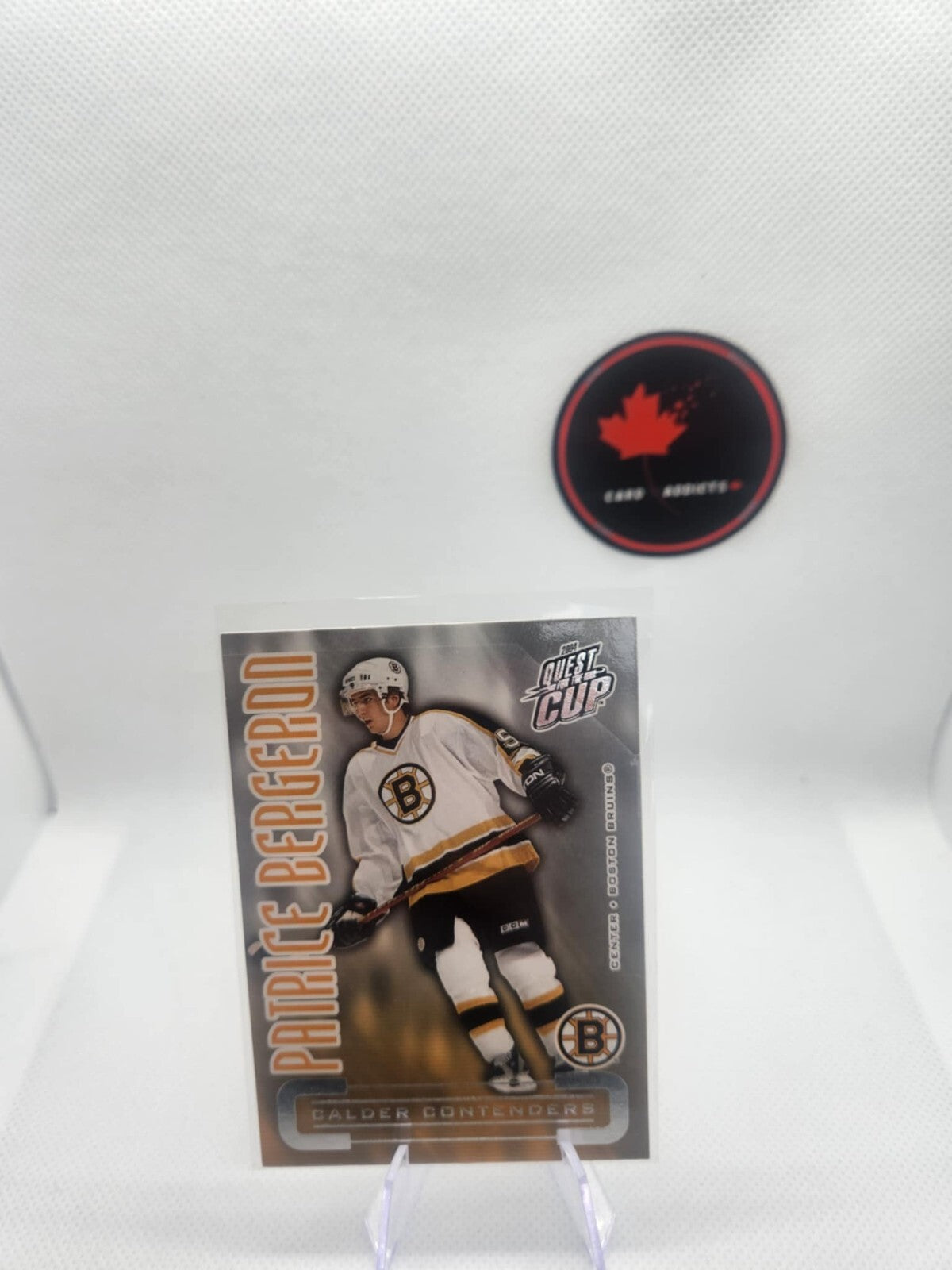 Patrice Bergeron 2003-04 Pacific Quest For The Cup Calder Contenders Card #1