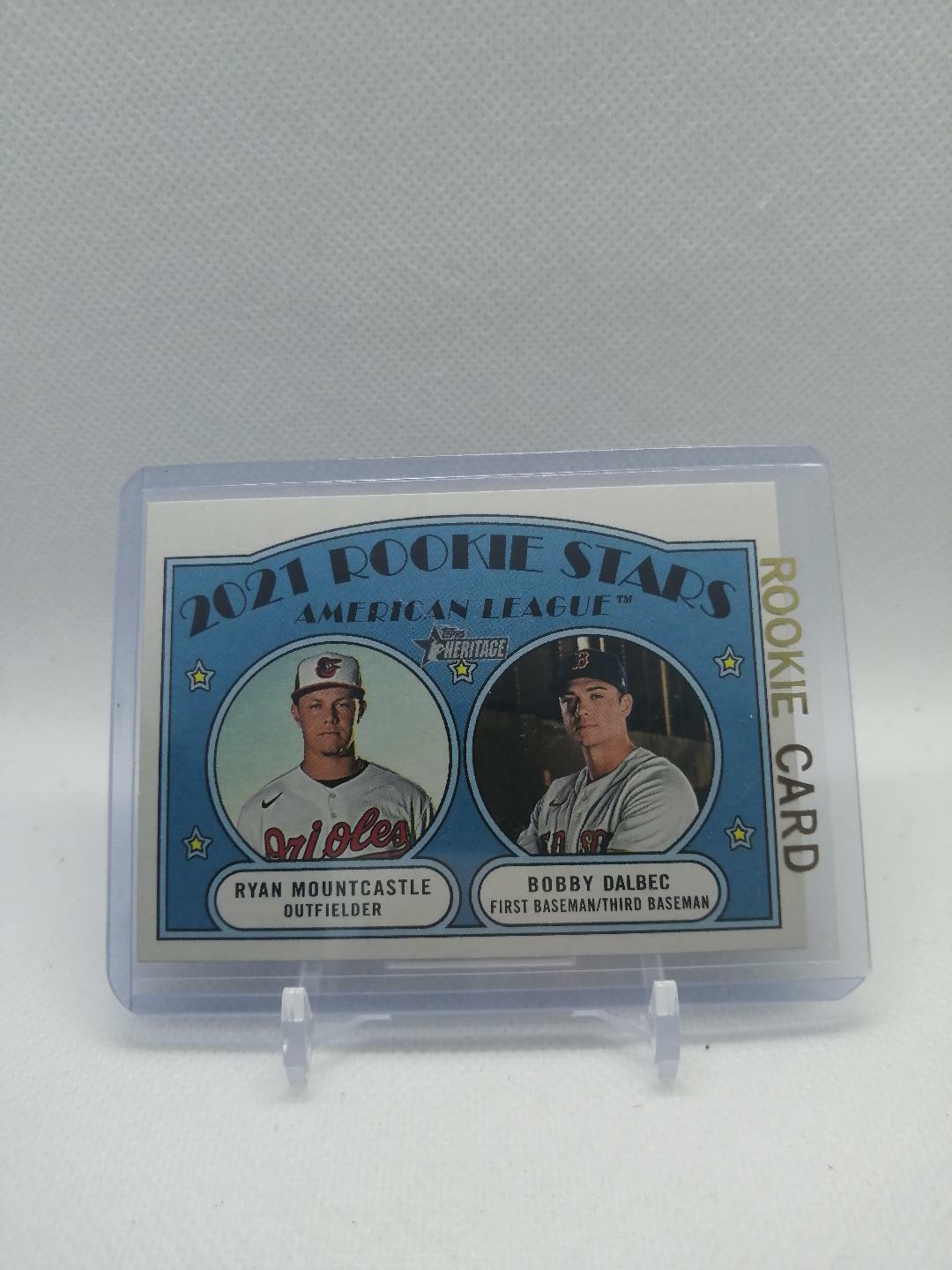 2021 Topps Heritage Base #185 Rookie Stars Ryan Mountcastle/Bobby Dalbec Red Sox