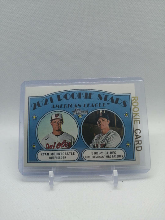 2021 Topps Heritage Base #185 Rookie Stars Ryan Mountcastle/Bobby Dalbec Red Sox