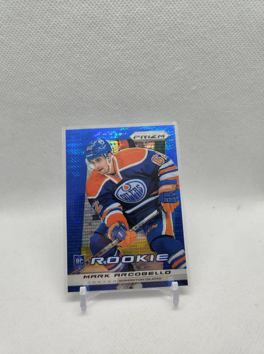 2013-14 Panini Prizm Wal-Mart Blue Pulsar Prizm #142 Mark Arcobello RC Rare