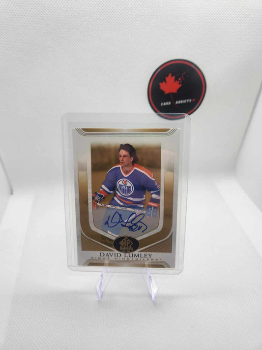 2020-21 UD SP Signature Edition Legends Hockey David Lumley Auto Edmonton NHL