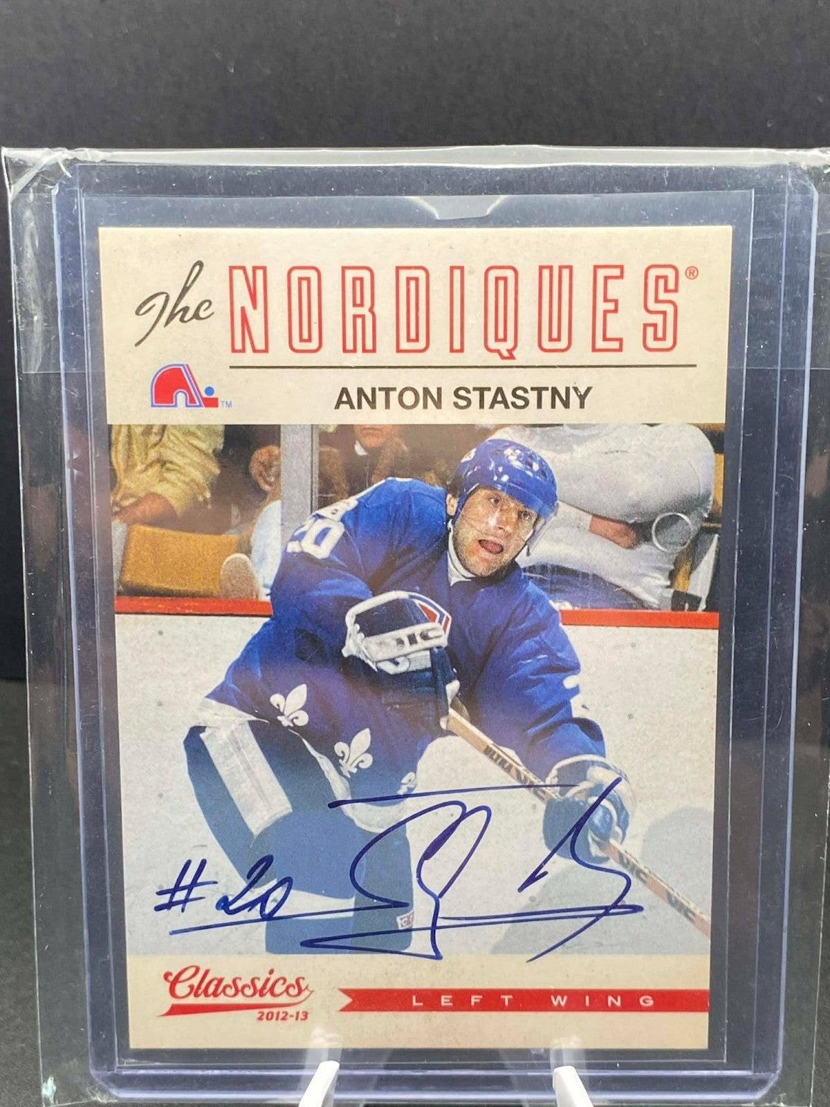 2012-13 Panini Classics Signatures Auto Anton Stastny #46 Auto