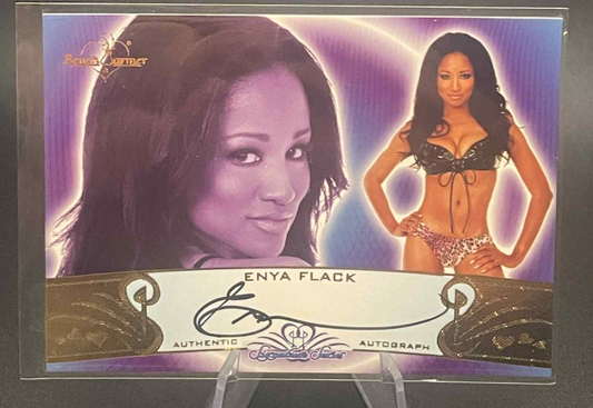 ENYA FLACK Benchwarmer Signature Series 2010 Black Authentic Auto #26