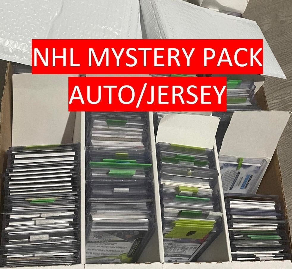 MYSTERY PACK HOCKEY CARDS-EVERY PACK HAS HITS: JERSEY AUTO YOUNG GUNS-100+ SOLD