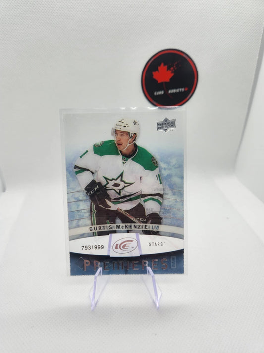 2014-15 UD Ice Premieres Curtis McKenzie Rookie /999 #112 Dallas Stars