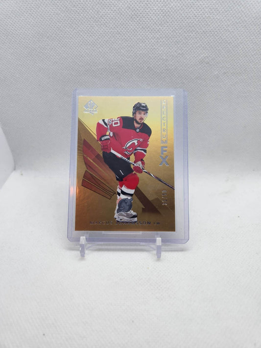 17/18 SP AUTHENTIC SPECTRUM FX GOLD #S-26 MARCUS JOHANSSON /50 DEVILS