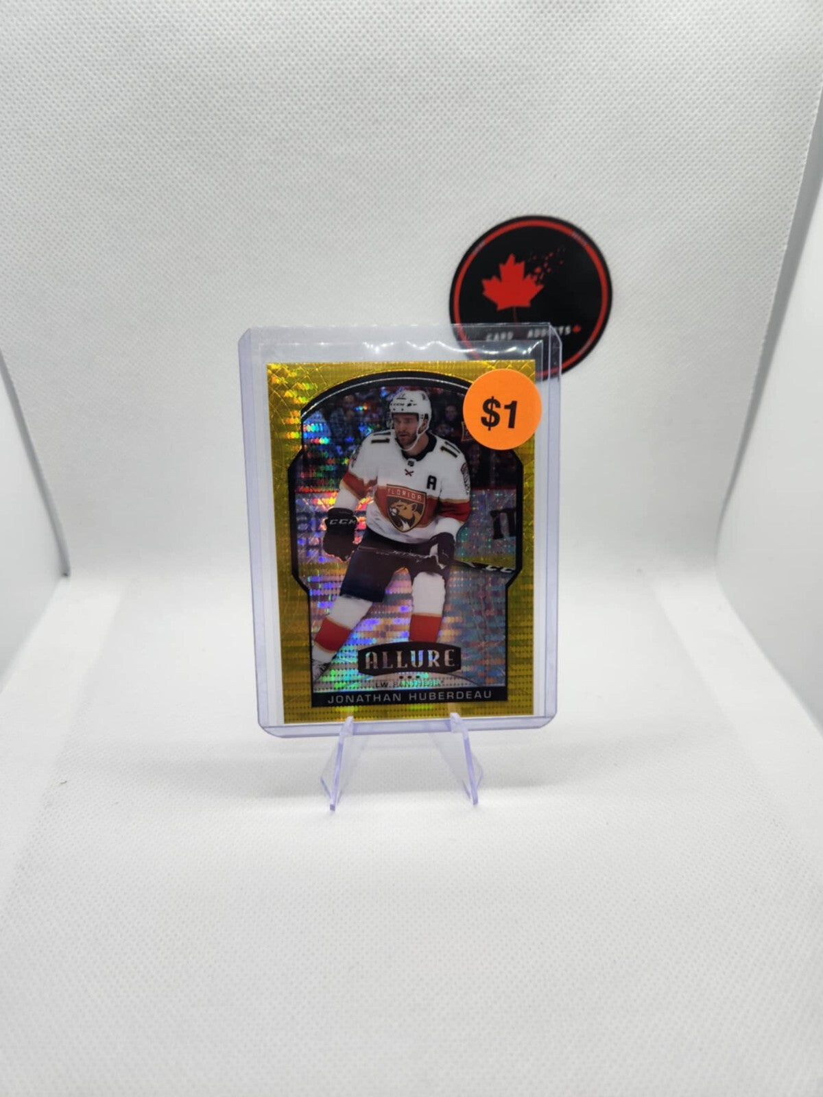 2020-21 Upper Deck Allure Jonathan Huberdeau Yellow Taxi Parallel #65