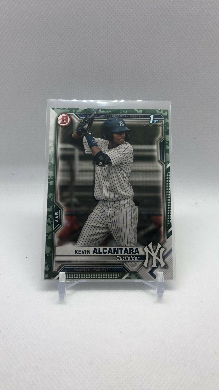 2021 Bowman 1st Bowman Kevin Alcantara Camo Parallel Yankees