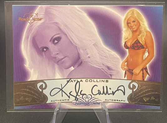 2010 Bench Warmer Signature Series Auto Gold Foil Kayla Collins #27A Playboy