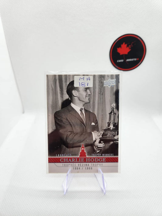 2008-09 UPPER DECK MONTREAL CANADIENS CENTENNIAL TROPHY WINNERS CHARLIE HODGE