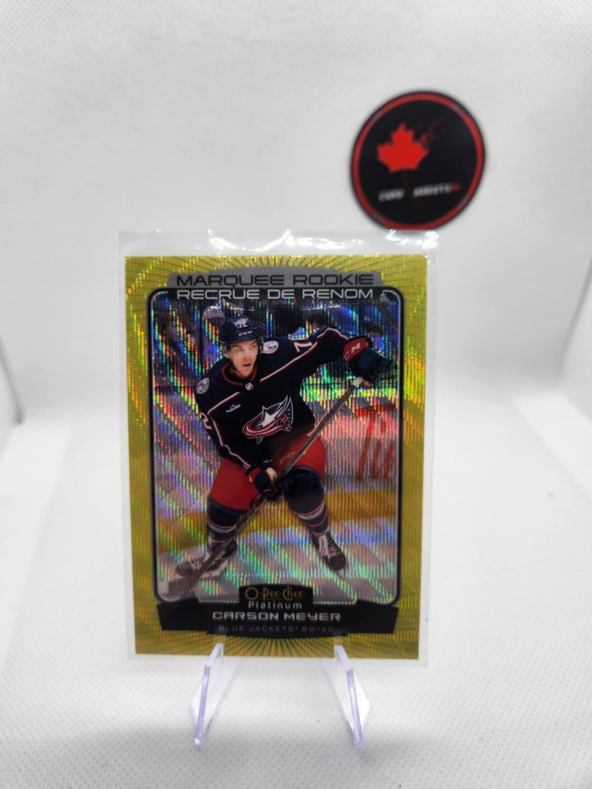 22-23 2022-23 OPC Platinum Marquee Rookie RC Carson Meyer Neon Yellow Surge