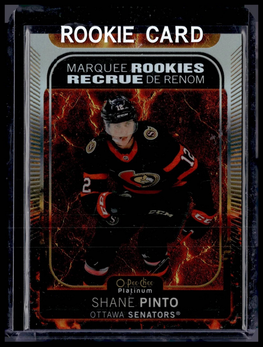 2021 O-PEE-CHEE PLATINUM #212 SHANE PINTO HOT MAGMA RC ROOKIE /499