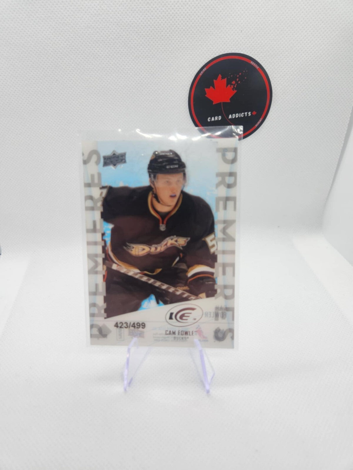 2010-11 Upper Deck Ice Premieres Cam Fowler Rookie /499 #89 Anaheim Ducks