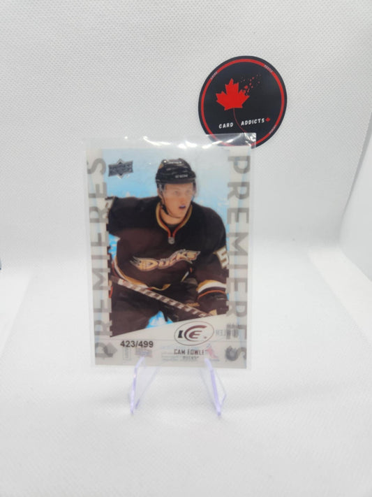 2010-11 Upper Deck Ice Premieres Cam Fowler Rookie /499 #89 Anaheim Ducks