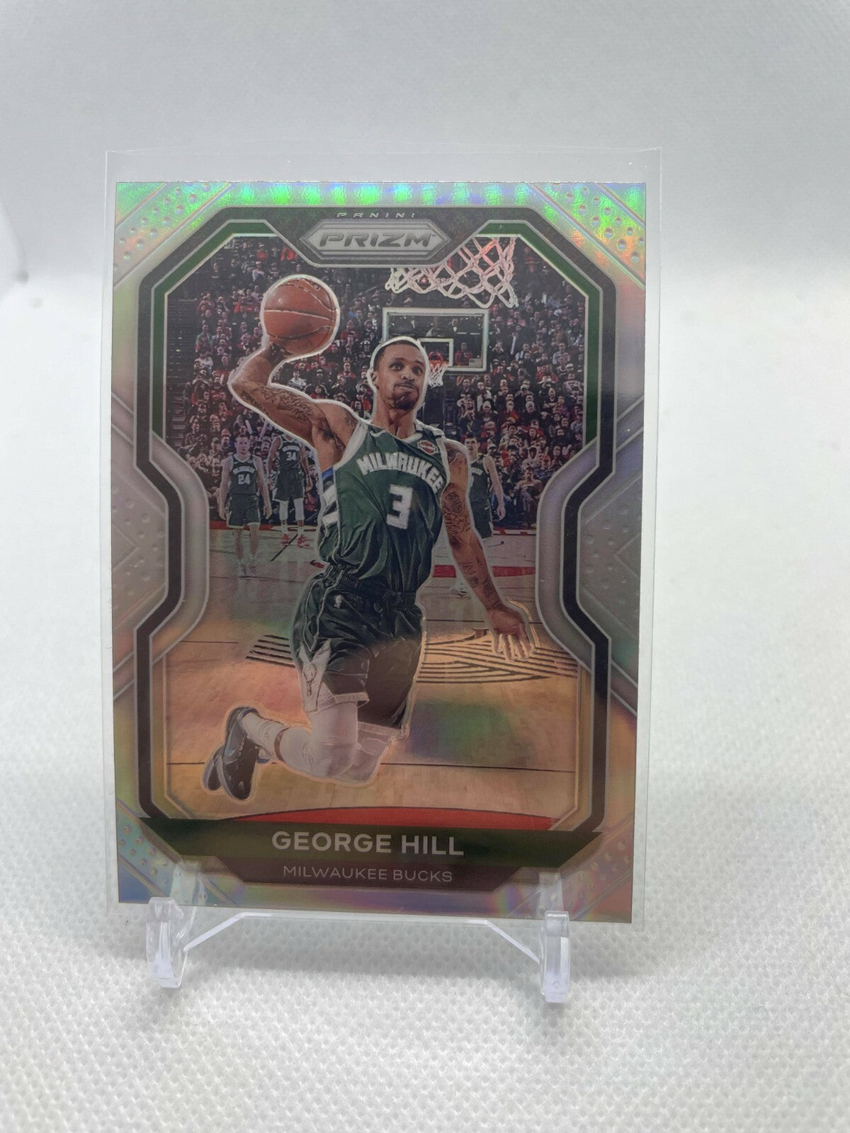 2020-21 Panini Prizm Basketball GEORGE HILL Silver Parallel Bucks