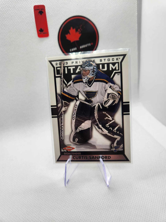 2002-03 PACIFIC PRIVATE STOCK /1475 Curtis Sanford St. Louis Blues #135