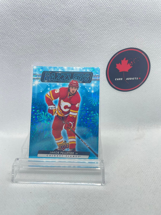 2023-24 Upper Deck Series 1 Blue Dazzlers Jakob Pelletier #DZ-16 Calgary Flames