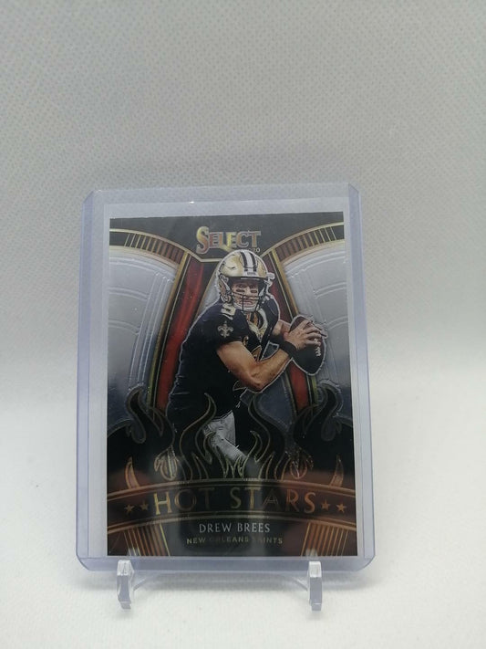 2020 Panini Select Football Drew Brees Saints Hot Stars #HS21 Base Insert Card