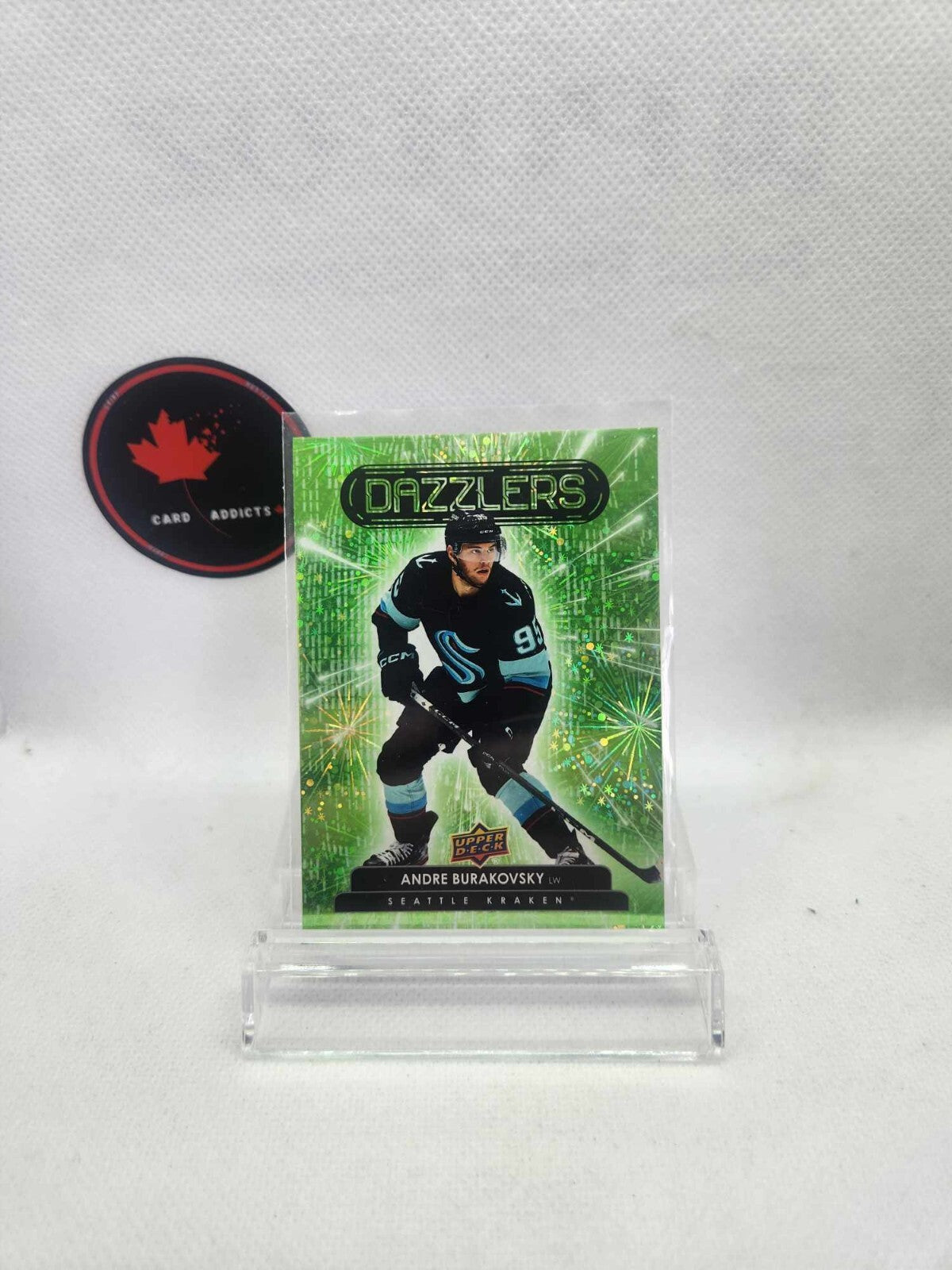 2023 Upper Deck Green Dazzlers #DZ-18 Andre Burakovsky Seattle Kraken