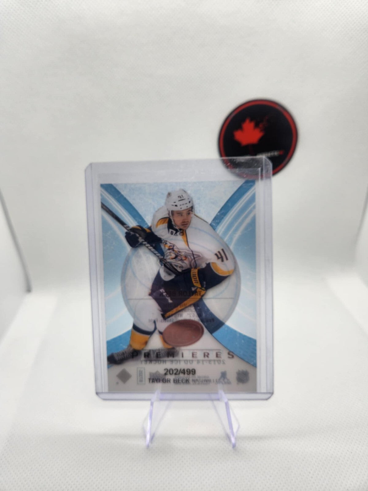 2013-14 Upper Deck Ice Premieres Taylor Beck Rookie /499 Nashville Predators #81