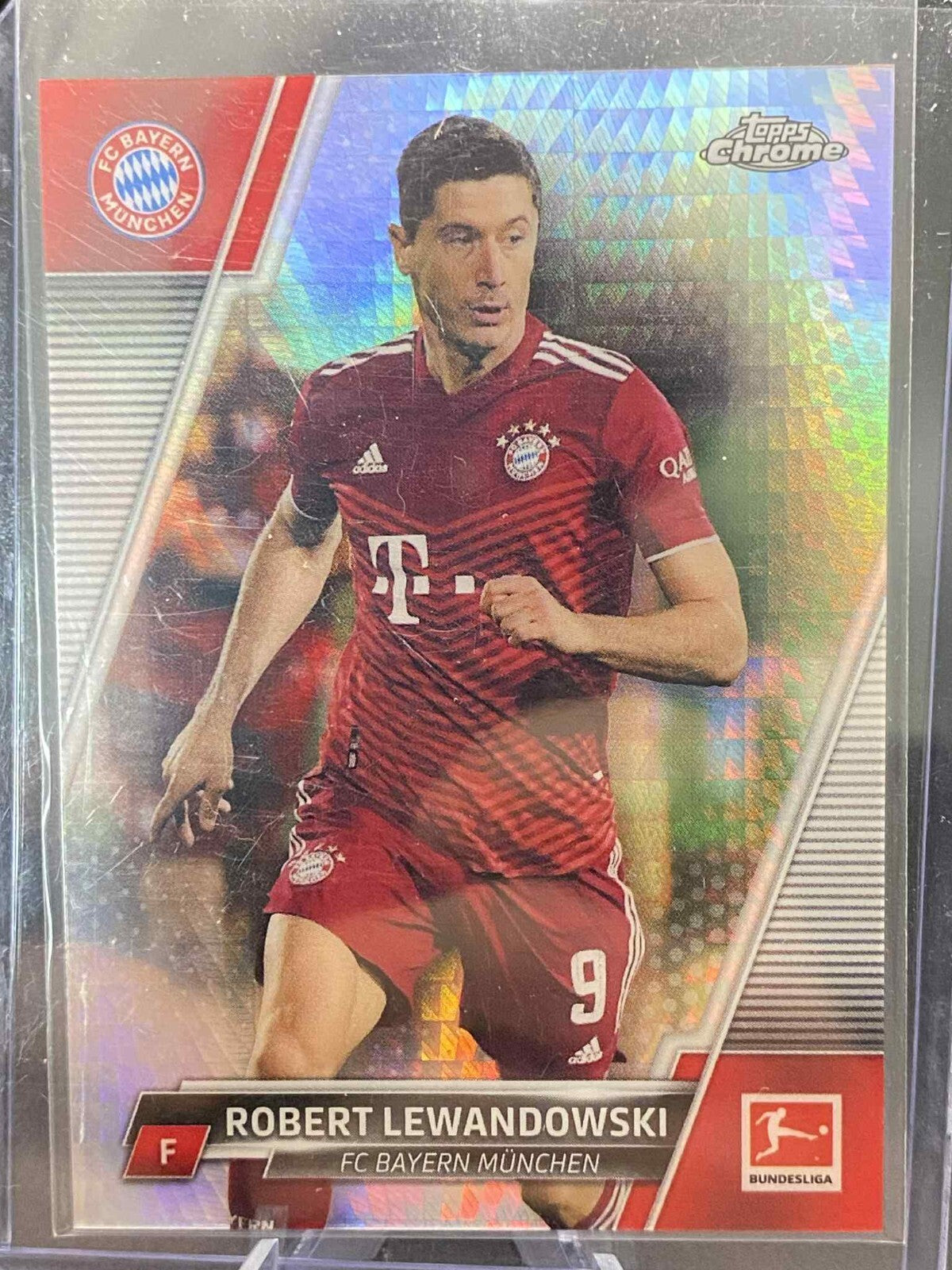 2021-22 Topps Chrome Bundesliga #83 ROBERT LEWANDOWSKI Prism Refractor /199