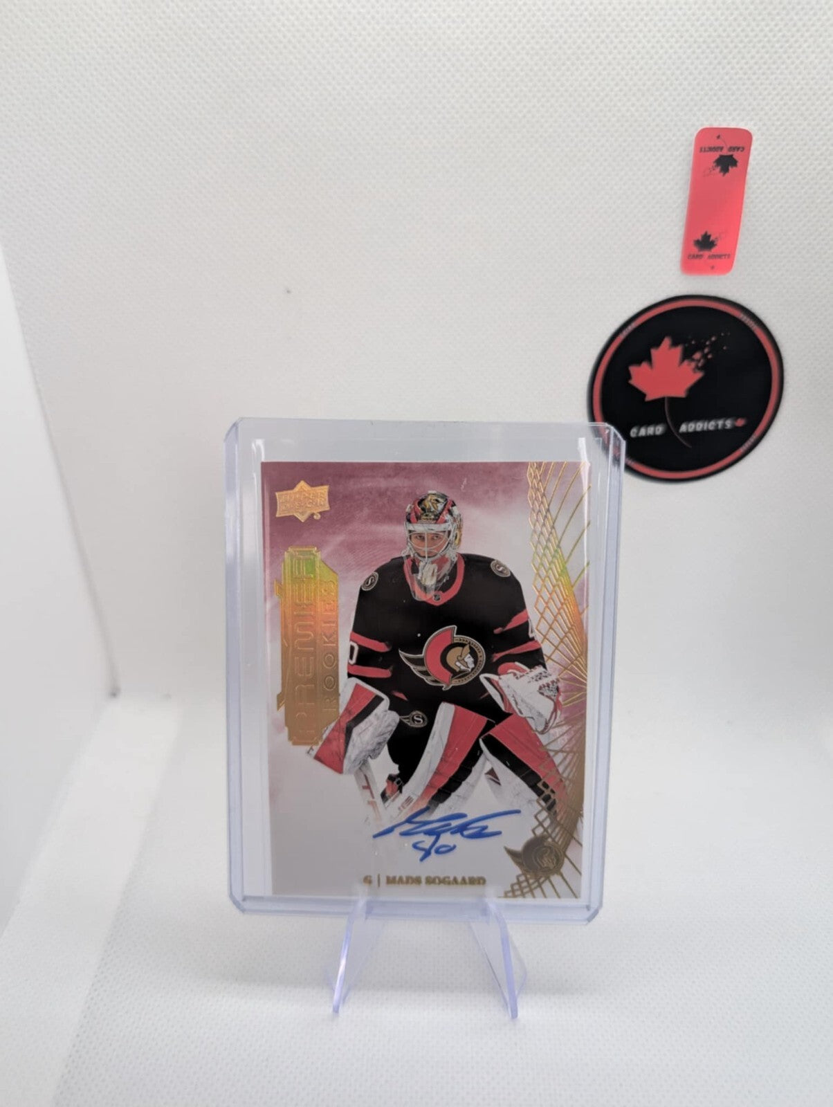 2022-23 Upper Deck Premier Rookies Autographs Mads Sogaard Auto