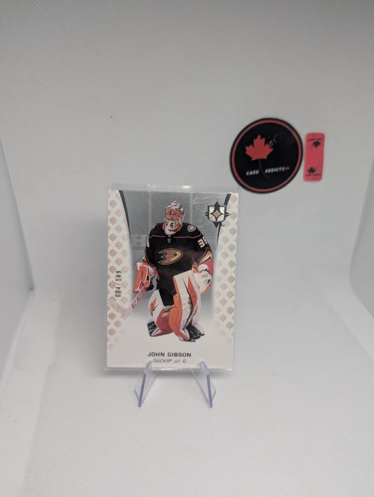 2020-2021 Ultimate Collection John Gibson /149 Anaheim Ducks #56