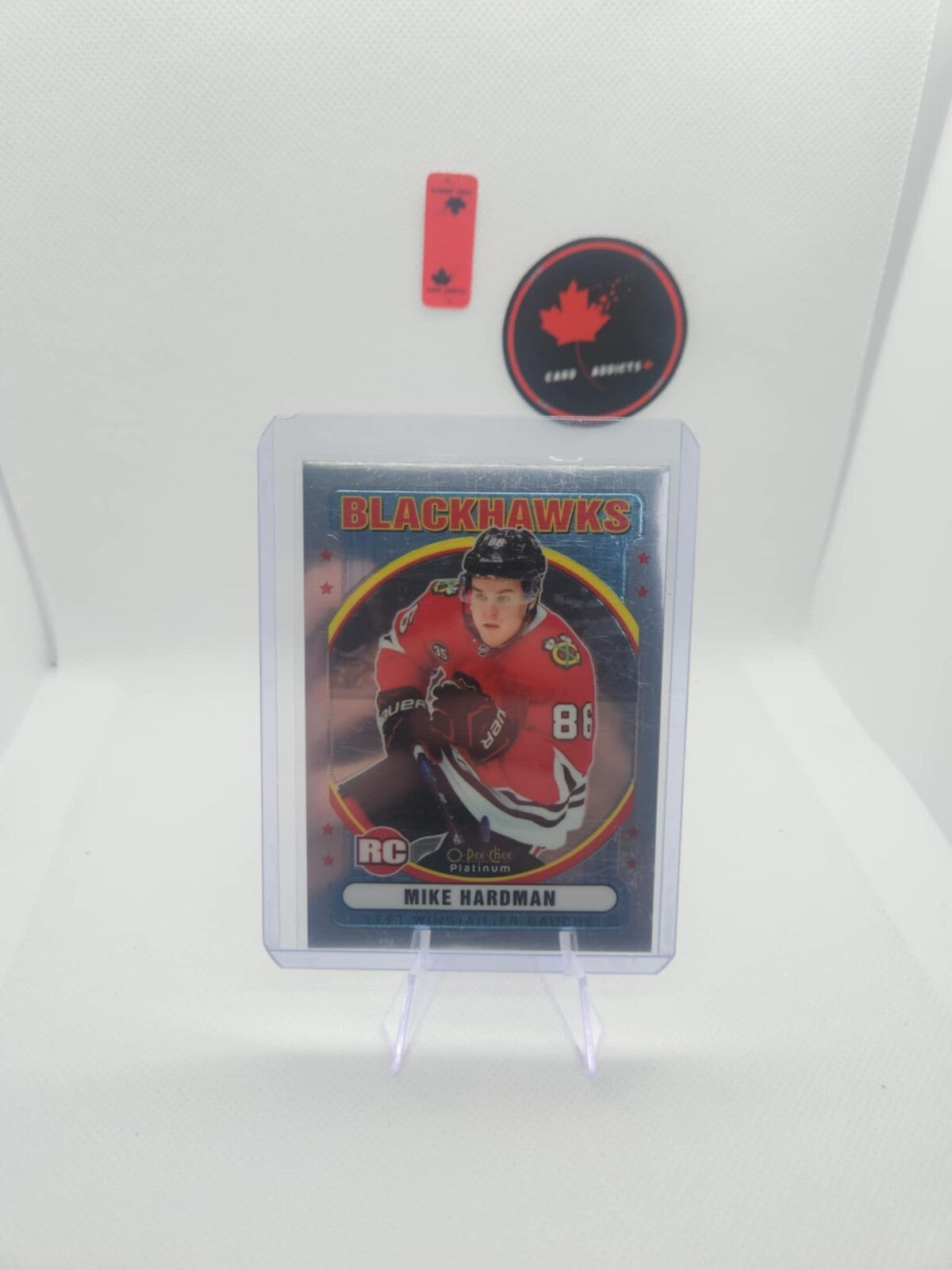 Mike Hardman Rookie 2021-22 O-Pee-Chee Platinum Retro #R-91 Chicago Blackhawks