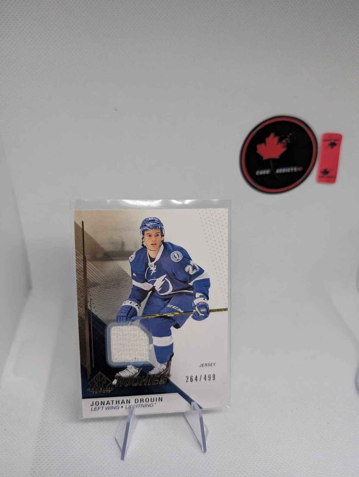 2014-15 UPPER DECK SP GAME USED JONATHAN DROUIN ROOKIE JERSEY #ed /499