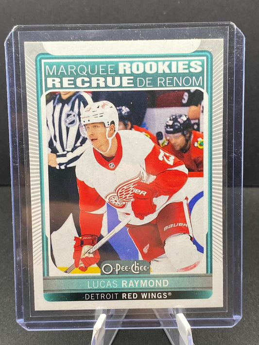 2021-22 O PEE CHEE MARQUEE ROOKIE Lucas Raymond Rookie Detroit Red Wings #627