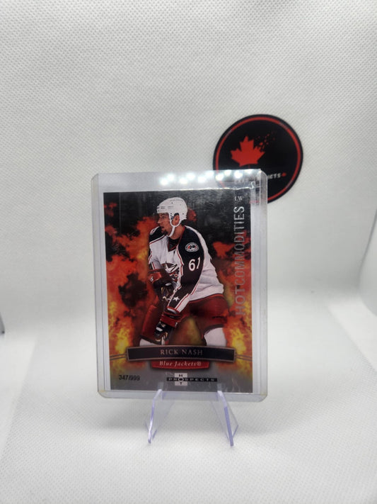 2007-08 Hot Prospects #147 Rick Nash HOT COMMODITIES /999 - BLUE JACKETS